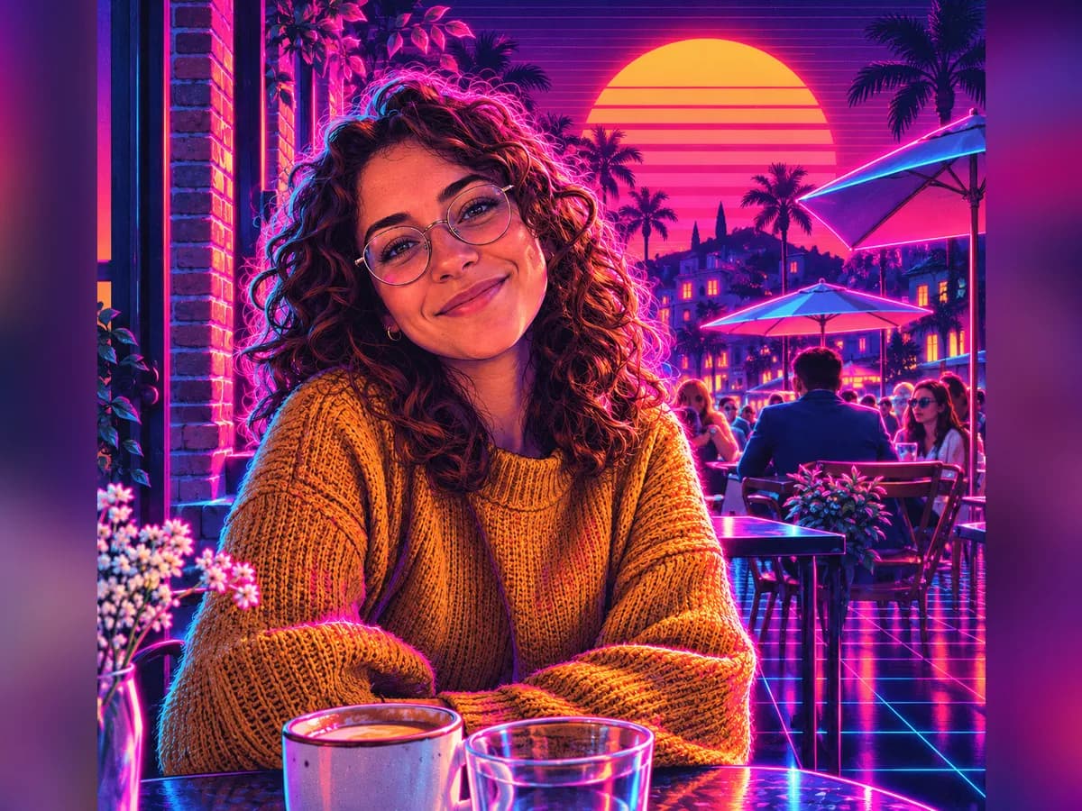 Neon Synthwave example